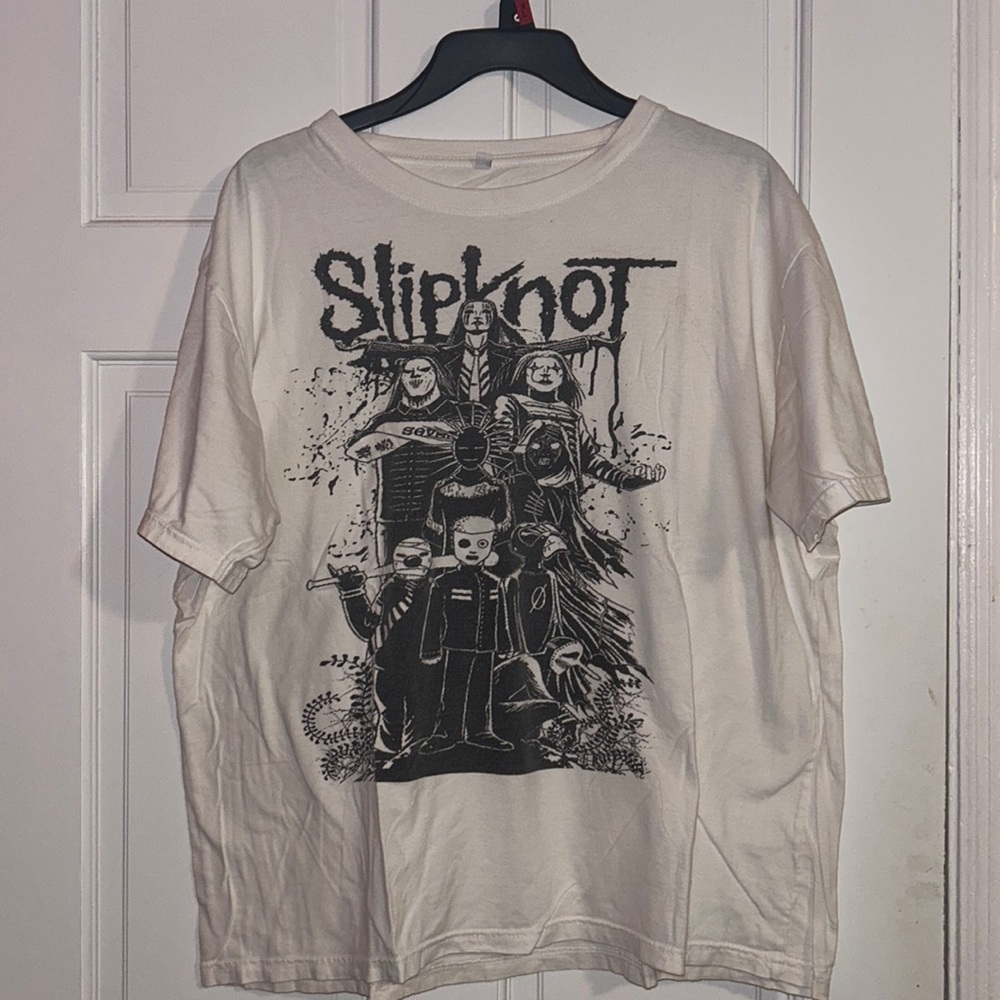 Slipknot Graphic white Tee in XL